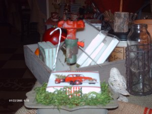 Soap dish looks like an facet ,holds peppermint soap.