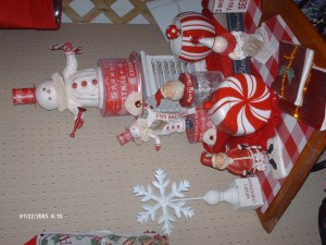 Bethany Lowe collection  Snowmen, Peppermint dish collection by KS