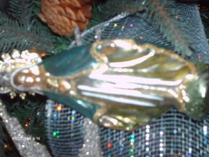 The Madonna in glass ornament 
