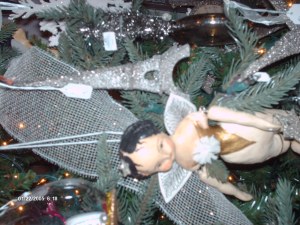 jointed Angel Victorian ,resin and wings.